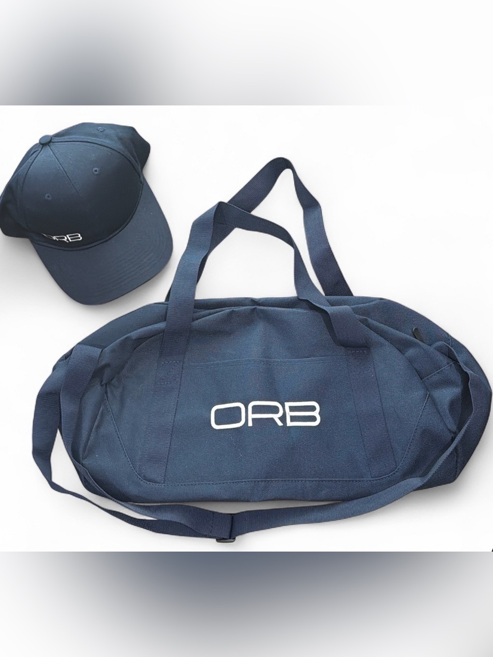 ORB Duffel Bag & Cap in Blue New